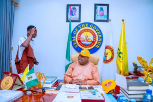 Peller Visits Adeleke at Government House